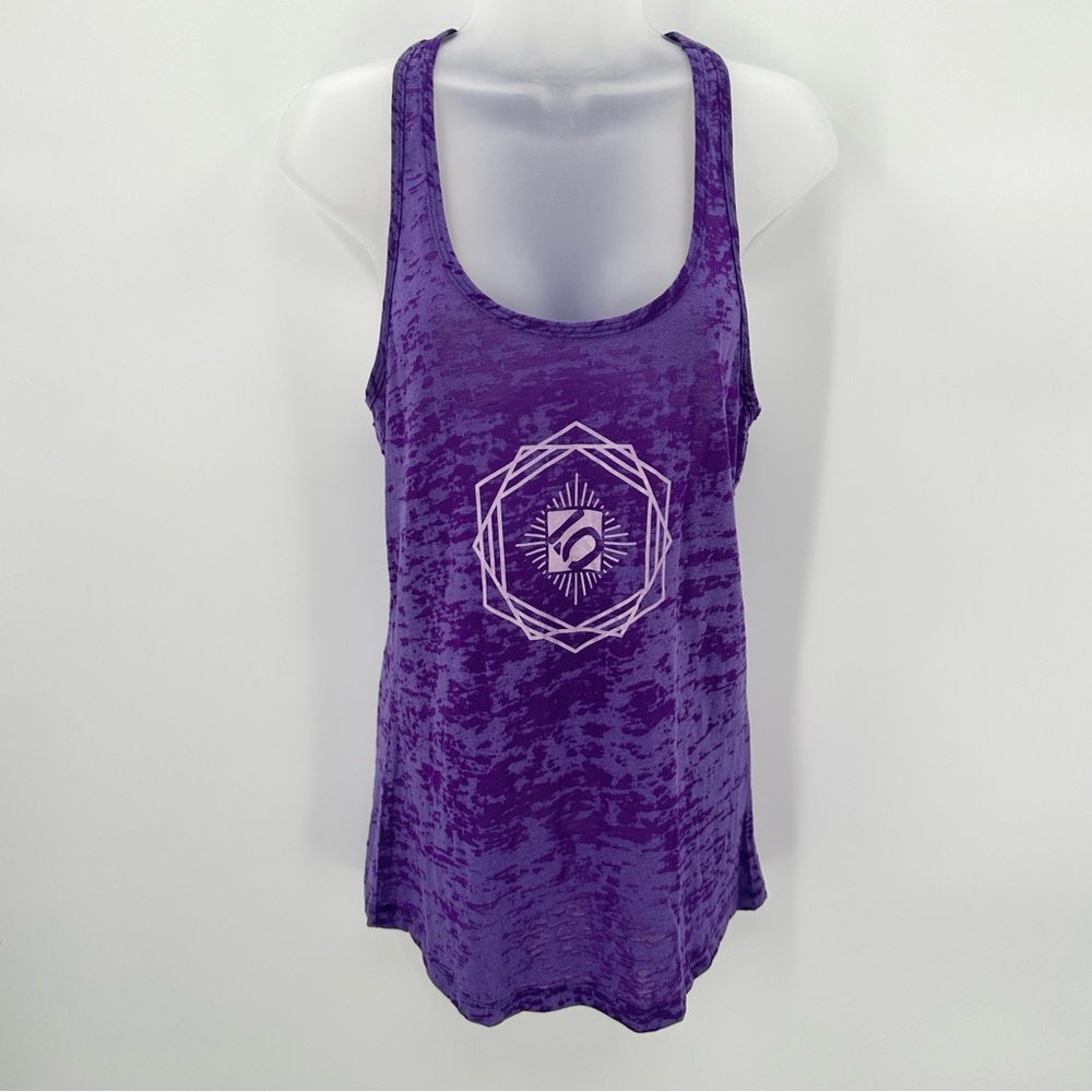 FIVE TEN Tank Womens L Purple Racerback Top Lightweight Semisheer Outdoors